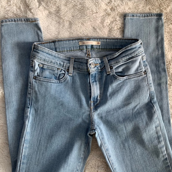 LEVI 710 | mid-rise | super skinny stretch | Ontario spring light wash | 26x28 - Picture 10 of 10